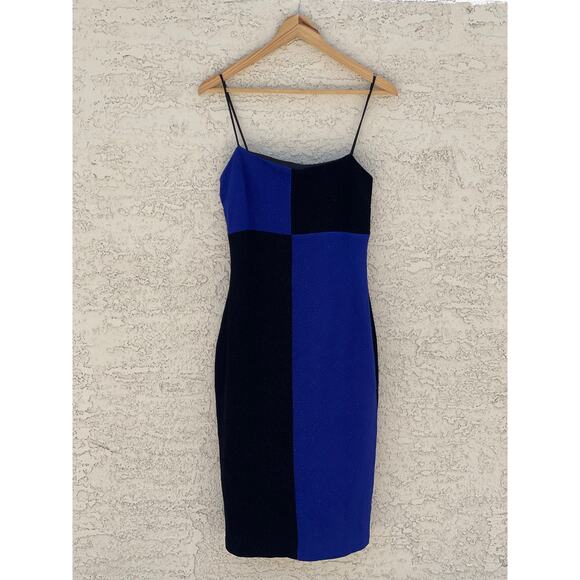 Betsy & Adam by Jaslene Dresses & Skirts - NWT - Betsy & Adam by Jaslene Black and Blue Sparkly Color Block Dress - 12
